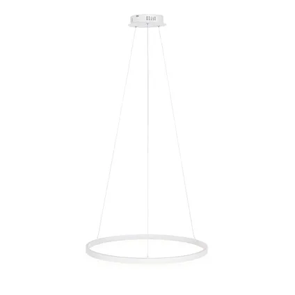 QAZQA Design hanglamp wit 60 cm incl. LED 3-staps dimbaar - Anello 8