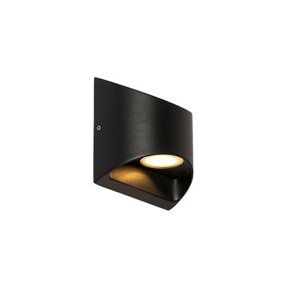 Moderne buiten wandlamp zwart incl. LED 2-lichts IP54 - Mal