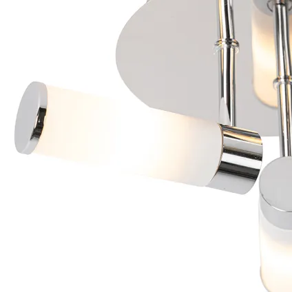 QAZQA Moderne badkamer plafondlamp chroom 3-lichts IP44 - Bath 3