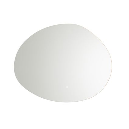 QAZQA Miroir de salle de bain 80 cm avec LED dim pour réchauffer et variateur tactile - Biba