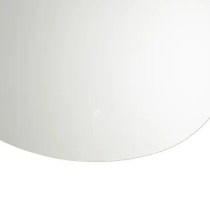 QAZQA Miroir de salle de bain 80 cm avec LED dim pour réchauffer et variateur tactile - Biba 2