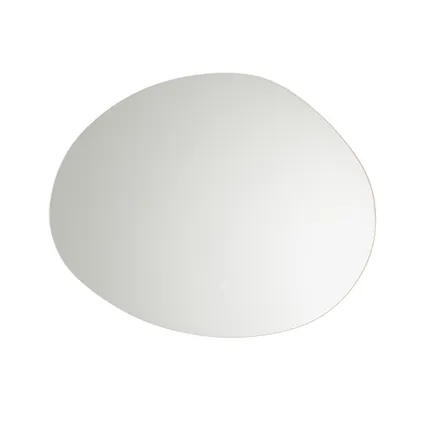 QAZQA Miroir de salle de bain 80 cm avec LED dim pour réchauffer et variateur tactile - Biba 6