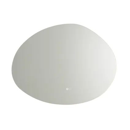QAZQA Miroir de salle de bain 80 cm avec LED dim pour réchauffer et variateur tactile - Biba 7