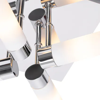 QAZQA Moderne badkamer plafondlamp chroom 4-lichts IP44 - Bath 2