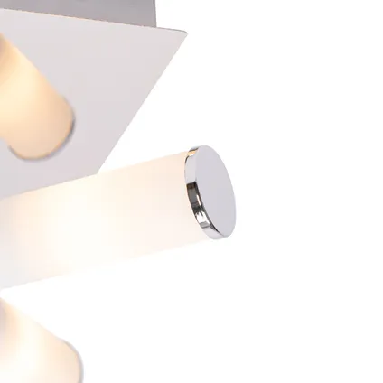 QAZQA Moderne badkamer plafondlamp chroom 4-lichts IP44 - Bath 3