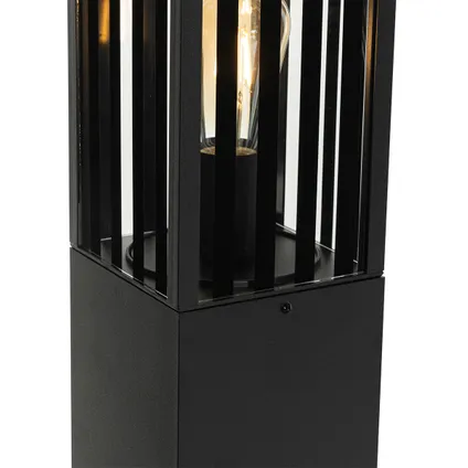 QAZQA Moderne staande buitenlamp zwart 80 cm IP44 - Dijon 3