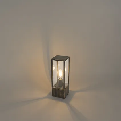 QAZQA Vintage staande buitenlamp antiek goud 40 cm IP44 - Charlois 8
