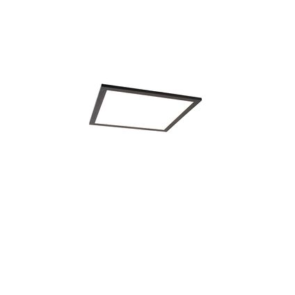 QAZQA Moderne plafondlamp zwart incl. LED 40 cm - Liv