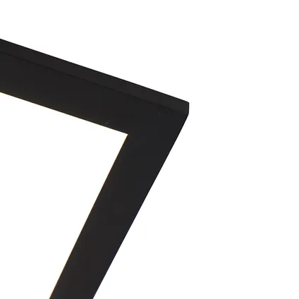 QAZQA Moderne plafondlamp zwart incl. LED 40 cm - Liv 5