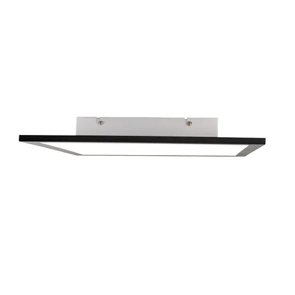 QAZQA Moderne plafondlamp zwart incl. LED 40 cm - Liv 7