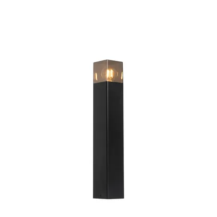 QAZQA Lampe d'extérieur sur pied noire 50 cm IP44 avec effet verre fumé - Danemark 9