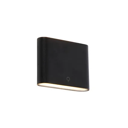 QAZQA Moderne buiten wandlamp zwart 11,5 cm incl. LED IP65 - Batt 2