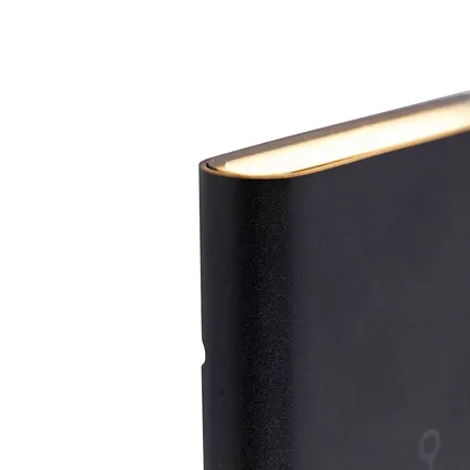 QAZQA Moderne buiten wandlamp zwart 11,5 cm incl. LED IP65 - Batt 3