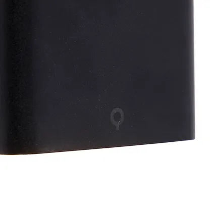 QAZQA Moderne buiten wandlamp zwart 11,5 cm incl. LED IP65 - Batt 5