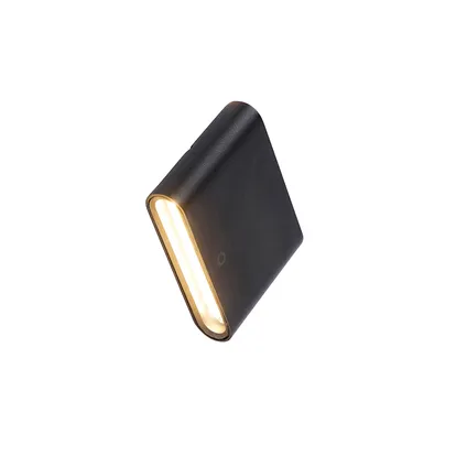 QAZQA Moderne buiten wandlamp zwart 11,5 cm incl. LED IP65 - Batt 8