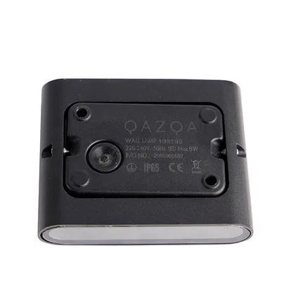QAZQA Moderne buiten wandlamp zwart 11,5 cm incl. LED IP65 - Batt 10