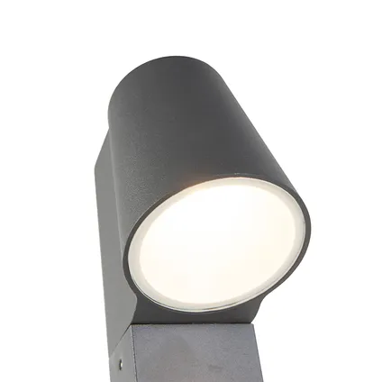 QAZQA Lampe d'extérieur sur pied moderne anthracite avec LED - Uma 6