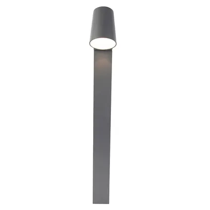 QAZQA Lampe d'extérieur sur pied moderne anthracite avec LED - Uma 7