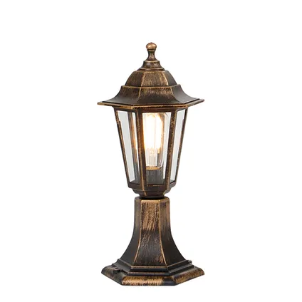 QAZQA Lampe d'extérieur laiton antique IP44 - New Haven 2