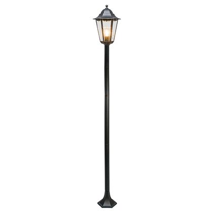Klassieke staande buitenlamp zwart 170cm IP44 - New Orleans 1