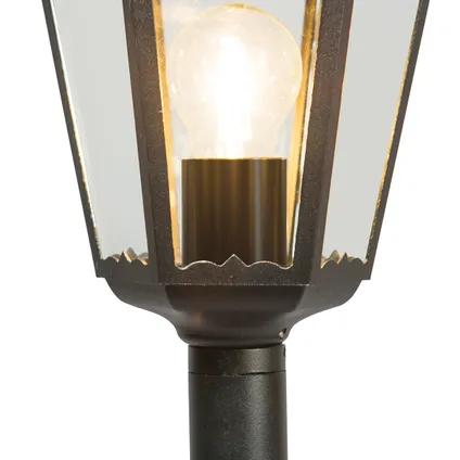 Klassieke staande buitenlamp zwart 170cm IP44 - New Orleans 1 3