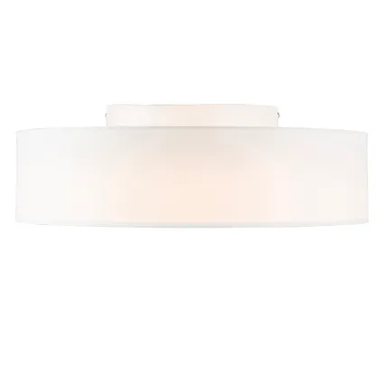 QAZQA Plafondlamp wit 40 cm incl. LED - Drum LED 3