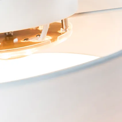 QAZQA Plafondlamp wit 40 cm incl. LED - Drum LED 6
