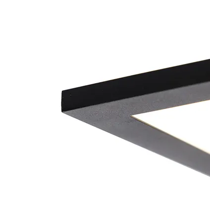QAZQA Moderne plafondlamp zwart incl. LED 80 cm - Liv 2