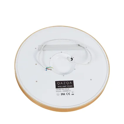QAZQA Miroir de salle de bain rond doré avec LED avec variateur tactile - Miral 7