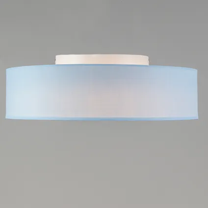 QAZQA Plafondlamp blauw 40 cm incl. LED - Drum LED 3