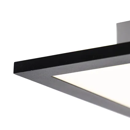 QAZQA Moderne plafondlamp zwart incl. LED 120 cm - Liv 2