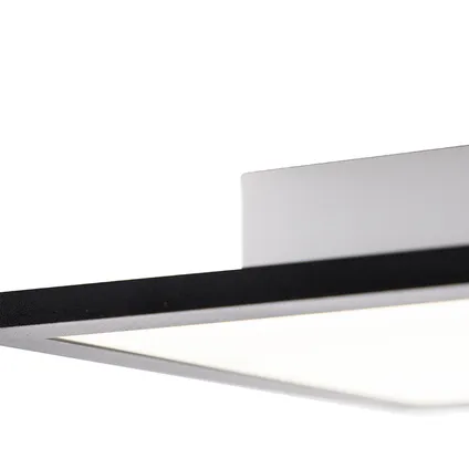 QAZQA Moderne plafondlamp zwart incl. LED 120 cm - Liv 6