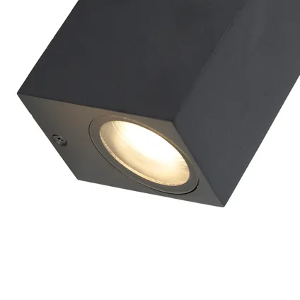 QAZQA Set van 2 moderne wandlampen zwart 2-lichts IP44 - Baleno 3