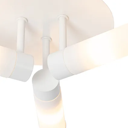 Plafonnier de salle de bain moderne blanc 3 lumières IP44 - Bath 2