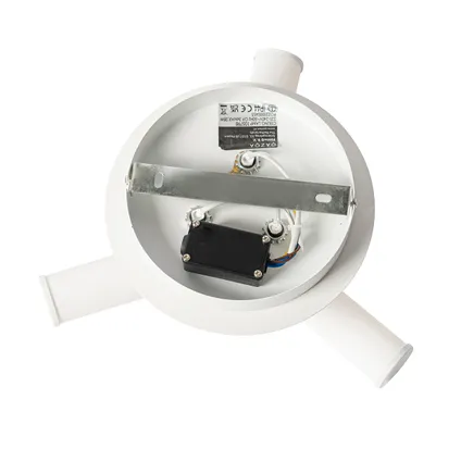 Plafonnier de salle de bain moderne blanc 3 lumières IP44 - Bath 9