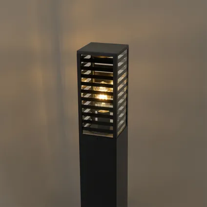 QAZQA Moderne staande buitenlamp zwart 80 cm IP44 - Reims 9