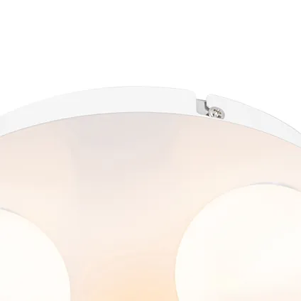QAZQA Moderne badkamer plafondlamp wit 3-lichts - Cederic 2