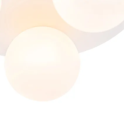 QAZQA Moderne badkamer plafondlamp wit 3-lichts - Cederic 3