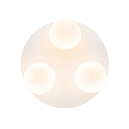 QAZQA Moderne badkamer plafondlamp wit 3-lichts - Cederic 8
