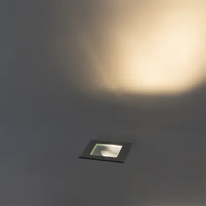 QAZQA Spot de sol moderne noir IP65 - Oneon 10