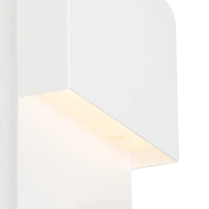 QAZQA Applique moderne blanche avec LED avec USB et lampe de lecture - Robin 6