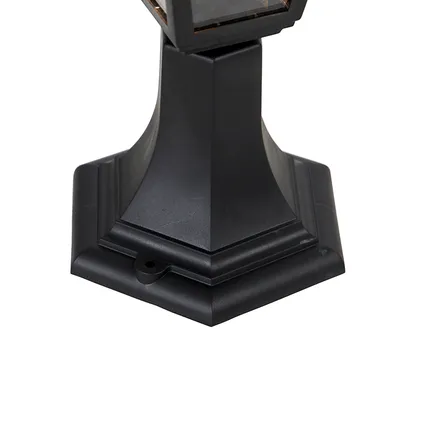 QAZQA Poteau d'extérieur classique noir 44 cm IP44 - Capital 6