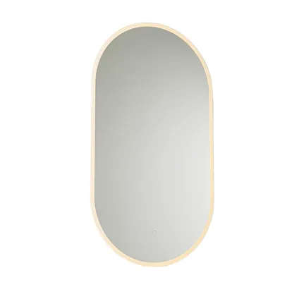 QAZQA Miroir de salle de bain moderne avec LED et variateur tactile - Bouwina 6