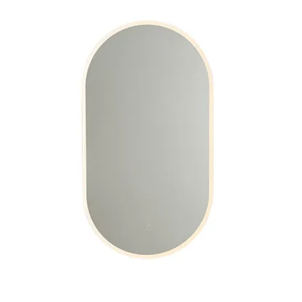QAZQA Miroir de salle de bain moderne avec LED et variateur tactile - Bouwina 7
