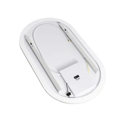 QAZQA Miroir de salle de bain moderne avec LED et variateur tactile - Bouwina 8