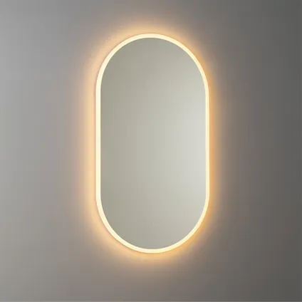 QAZQA Miroir de salle de bain moderne avec LED et variateur tactile - Bouwina 10