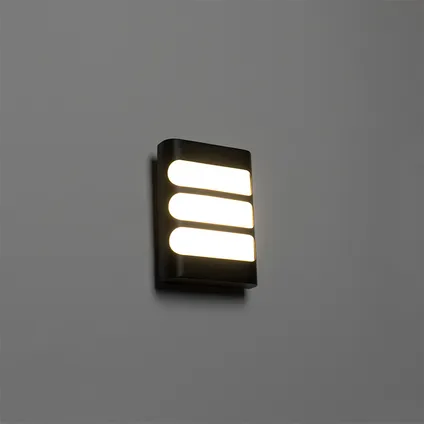 QAZQA Buitenwandlamp zwart incl. LED met licht/donker sensor - Gaev 7