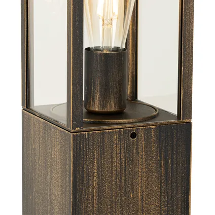 QAZQA Vintage staande buitenlamp antiek goud 80 cm IP44 - Charlois 3