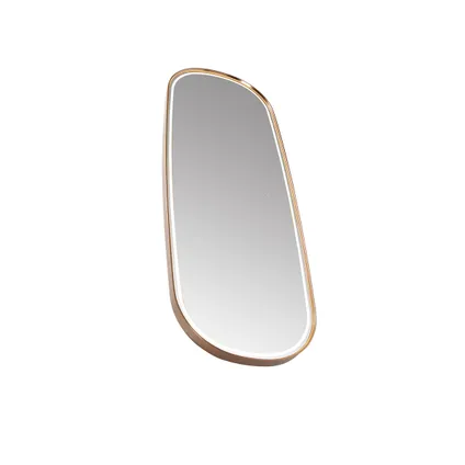 QAZQA Miroir de salle de bain or rose avec LED et variateur tactile - Geraldien 9