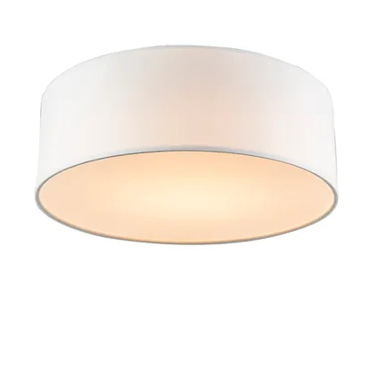 QAZQA Plafondlamp wit 30 cm incl. LED - Drum LED